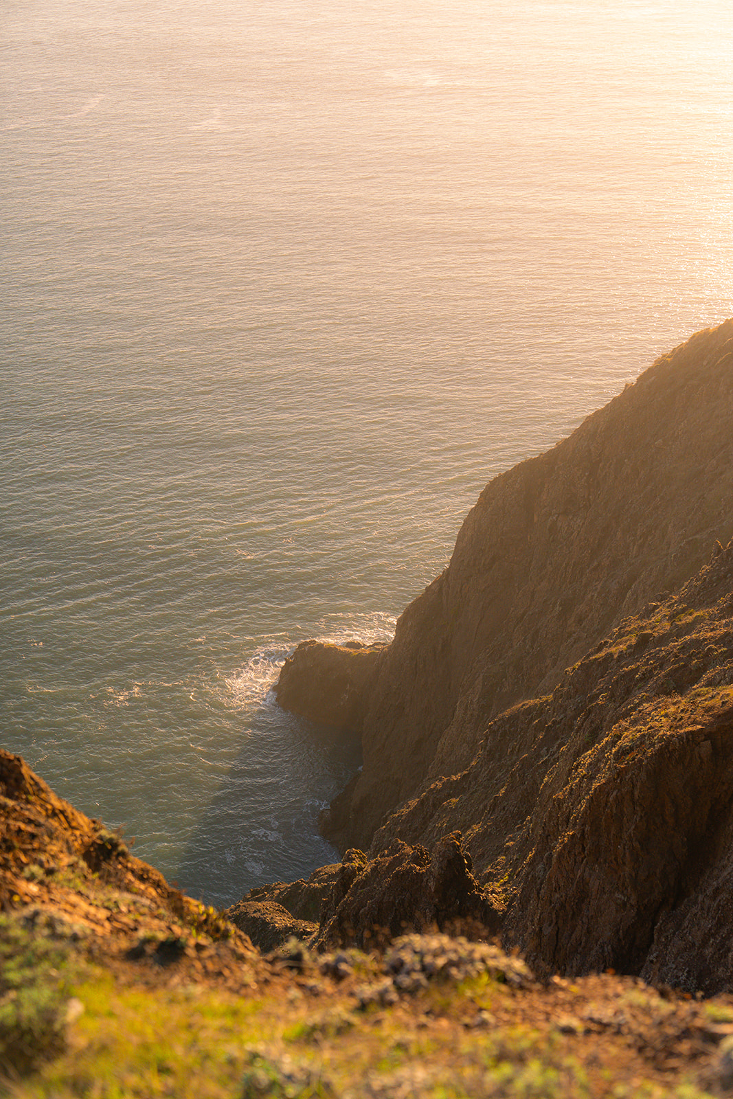Scenic cliffside at Battery Spencer in the Marin Headlands near San Francisco.