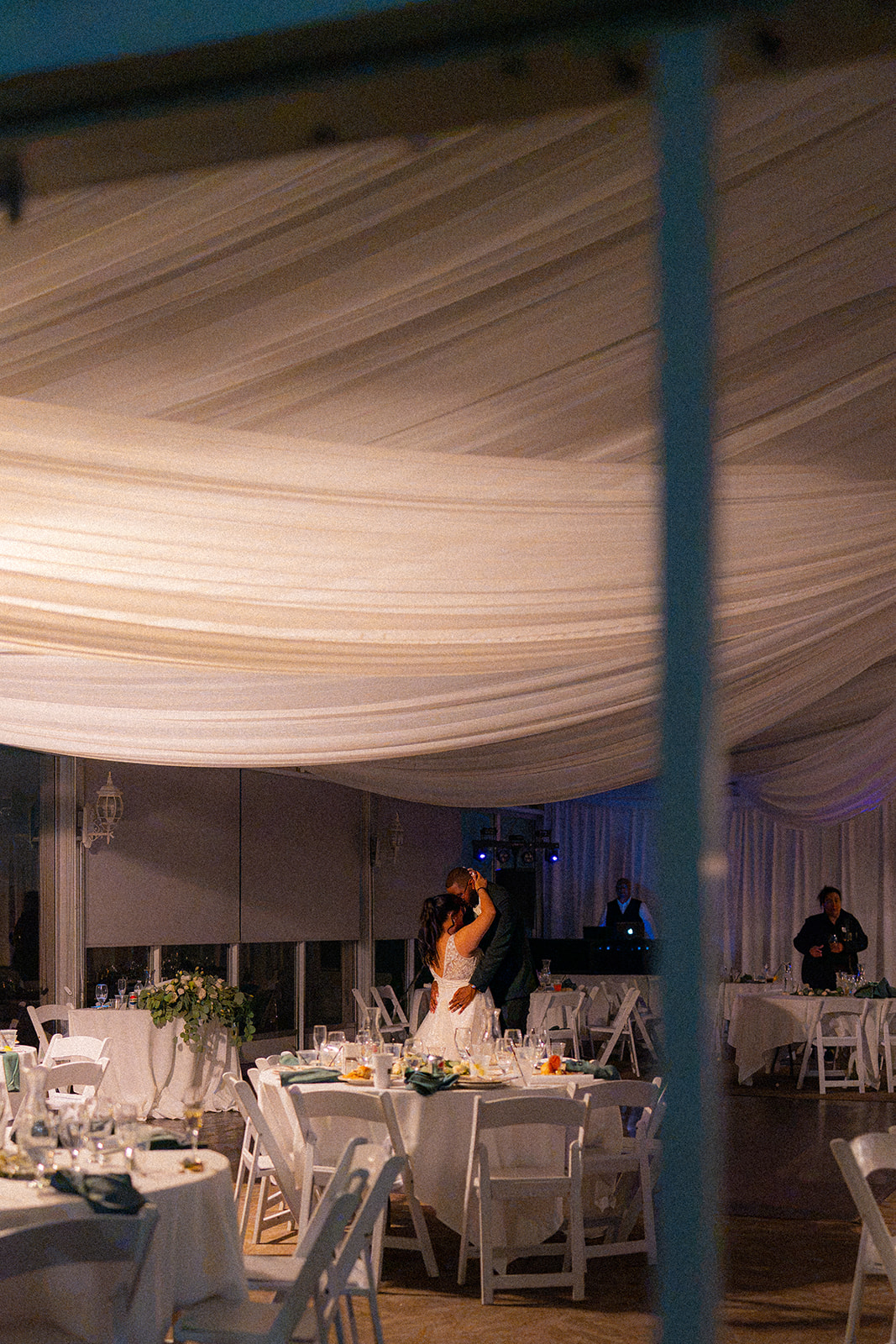 Bride and groom sharing a private last dance at Fairview Metropolitan in Oakland, California.